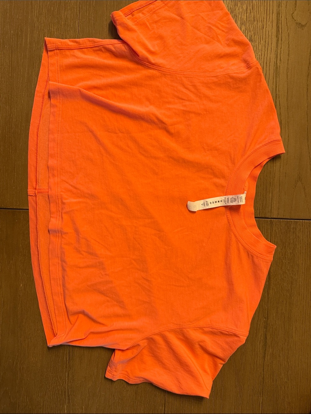 lululemon athletica Orange Cropped Tee